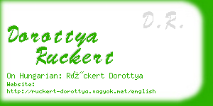 dorottya ruckert business card